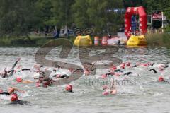Triathlon Ingolstadt 2014 - Baggersee - Start Olympische Distanz
