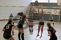 MTV Damen Volleyball - SV Germering - Franziska Fronzke (11) -  Carola Westendorf (10) - Foto: Jürgen Meyer