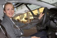 Magdalena Neuner wird neue Audi Markenbotschafterin - Fahrzeugübergabe in Ingolstadt